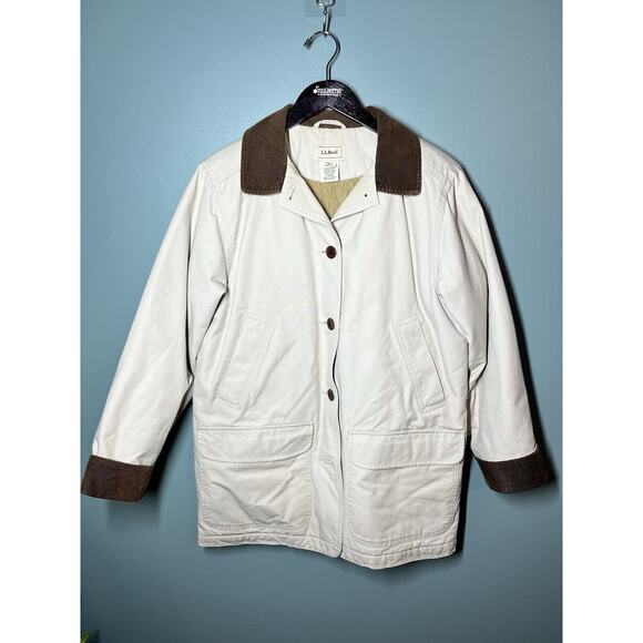 L.L. Bean Jackets & Blazers - Vintage LL Bean BArn Chore Corduroy Collar Button Down Jacket Womens M